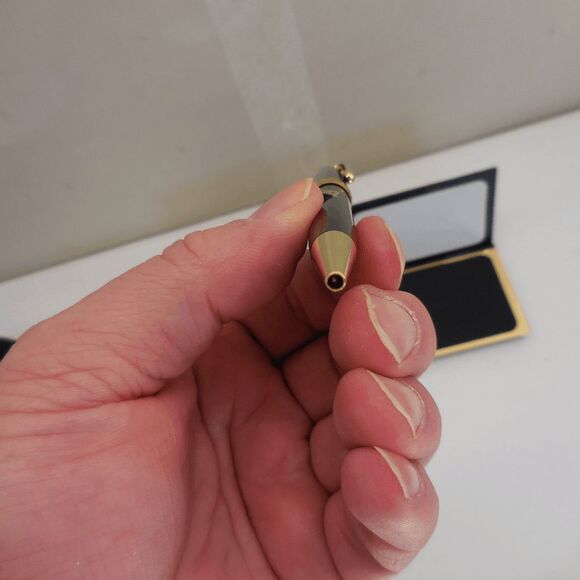 VINTAGE MONTBLANC Meisterstück Classique Ballpoint Pen, Black w/Gold Trim W/Box - Picture 6 of 13